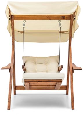 Lauko sūpynės Kalune Design Galata S1, ruda sp./rusva sp., 120 cm x 113 cm x 195 cm