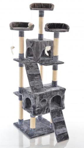 Kaķu skrāpējamais stabs CAT608, 50 cm x 50 cm x 170 cm