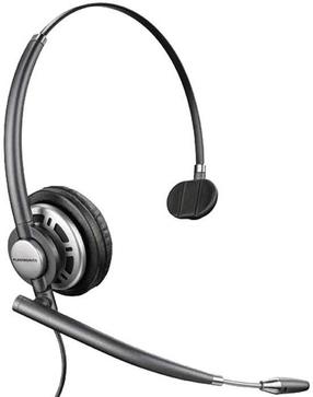 Vadu austiņas Plantronics EncorePro HW710 Monaural, melna krās.