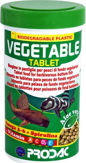 Zivju barība Prodac Vegetable Tablet TAG50.1, 0.030 kg