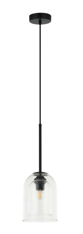 Lampa griesti Light Prestige Elaris, GU10, 1 x 10 W, caurspīdīga krās./melna krās. / melna krās.
