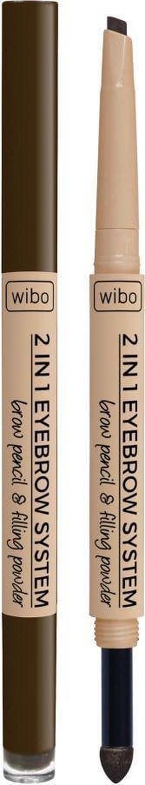 Uzacu zīmulis Wibo 2in1 Eyebrow System, 2 g, brūna krās. 3