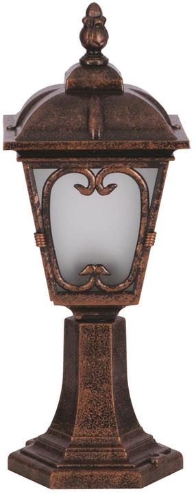 Pastatomas lauko šviestuvas Opviq BSU-68181-BKR-K, 60W, E27, IP65, ruda sp., 20 cm x 50 cm