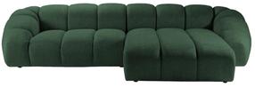 Kampinė sofa Micadoni Diana Bub12, žalia sp., dešininė, 334 x 182 cm x 72 cm