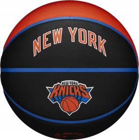 Korvpalli pall Wilson NBA Team City Collector New York Knicks, 7 suurus, must v./oranž v.