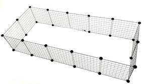 Dzīvnieku aizsardzības žogs C&C Modular Cage, 180 x 75 x 37 cm