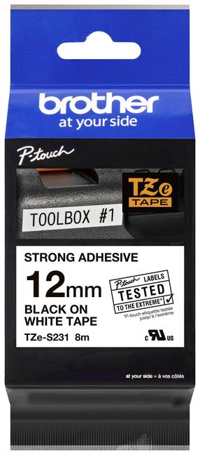 Uzlīmju lenta Brother Tape Cassette TZe-S231 Strong Adhesive, 800 cm