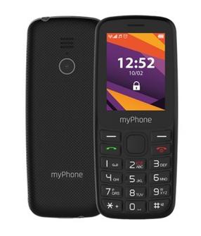 Telefons ar pogām MyPhone 6410, 128 MB, melns krās.