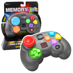 Elektroniskā spēle Lean Toys Memory Whack A Mole, 14.5 cm, universāls, pelēka krās./daudzkrāsaina