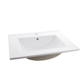 Vannitoa kraanikauss Domoletti ACB7606, keraamiline, 60 cm x 46 cm x 18 cm, valge v.