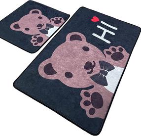 Комплект ковриков для ванны Foutastic Bera 359CHL5349, многоцветный, 100 см x 60 см
