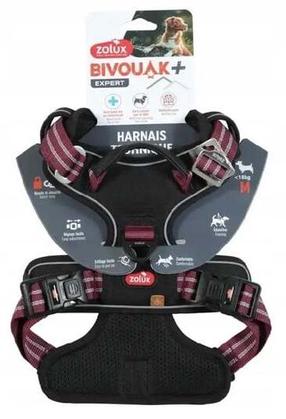 Regulējamas krūšu siksnas Zolux Bivouak, melna krās./sarkana krās., 205 mm x 170 mm, M