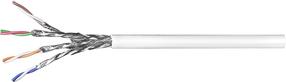 Сетевой кабель Goobay Cat 6, S/FTP, 100 м, белый цв.