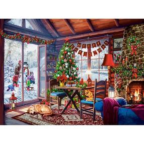 Puzle Castorland Christmas Cottage C-200962-2, 92 cm x 68 cm, 2000 gab.
