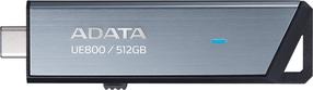 USB mälupulk Adata UE800 852433, hõbe v., 512 GB