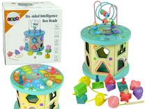 Lavinimo žaislas Lean Toys Intelligence Box Beads, 15 cm, įvairių spalvų