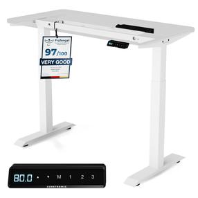 Galda rāmis, ar regulējamu platumu Desktronic HomeOne, 70.2 - 118.5 cm, balta krās.