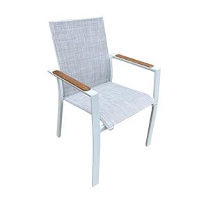 Lauko kėdė Home4you Savo, balta sp., 64 cm x 56 cm x 87 cm