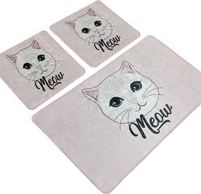 Vonios kilimėlių rinkinys Foutastic Miya 359CHL3268, įvairių spalvų, 100 cm x 60 cm