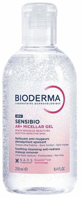 Micelārais ūdens, gēls Bioderma Sensibio Ar+, 250 ml