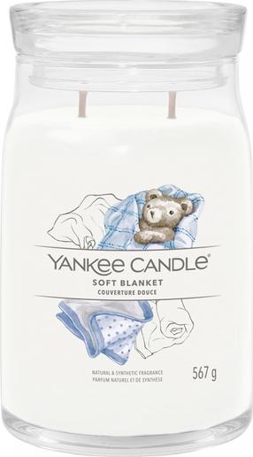 Свеча, ароматическая Yankee Candle Signature Soft Blanket, 60 - 90 час, 567 г, белый цв.