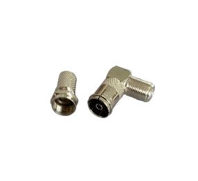 Набор разъемов для подключения телевизионного кабеля Okko, 6.5 mm, серебристый цв.