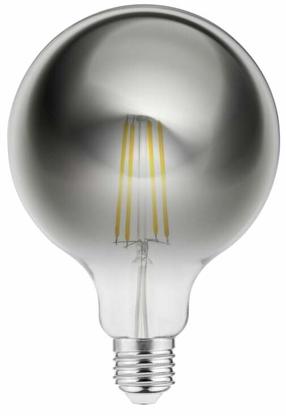 Lemputė GTV Filament LD-G125FP8-18 Kaitrinė, G125, 1800 °K, E27, 8 W, 450 lm