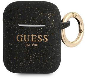 Kõrvaklappide ümbris Guess Silicone Collection for AirPods, must v.