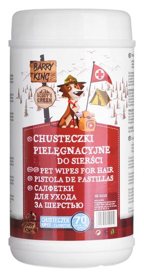 Dzīvnieku kopšanas salvetes Barry King Hair Care Wipes, 70 gab.