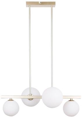 Šviestuvas kabinamas Candellux Kama Pendant 34-73426, G9, 4 x 28 W, balta sp. / aukso sp.