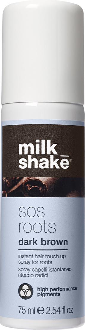 Sprejs matiem Milk_Shake SOS Roots Instant Hair Touch Up Dark Brown, 75 ml