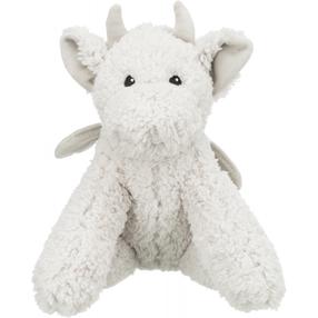 Игрушка для собаки, плюшевый Trixie Dragon Elwin 34879, белый цв.