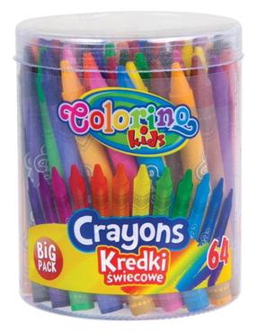 Мелки, bосковой Colorino 33008PTR, 64 шт.