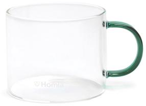  Puodelis Homla Glossy 837093, skaidri sp./žalia sp., 0.38 l