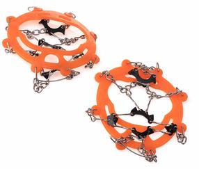 Batų apkaustai Shoe Chains, oranžinė sp./pilka sp., Universalus, 2 vnt.