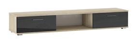 TV-kapp ADRK Sella, läbipaistev v./must v./pruunikas v., 40 cm x 176 cm x 28 cm