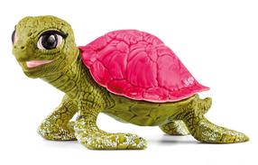 Žaislinė figūrėlė Schleich Pink Sapphire Turtle 70759, 12 cm, žalia sp./rožinė sp.