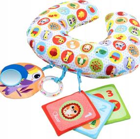 Развивающая подушка Chicco Magic Forest Tummy Time, 38 см x 30 см, многоцветный