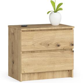 Naktinis staliukas Akord K60, ąžuolo sp., 55 cm x 60 cm x 40 cm