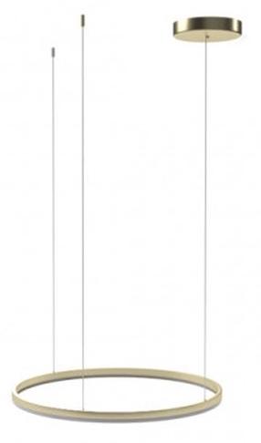 Šviestuvas kabinamas AZzardo Halo AZ4970, LED, 3000 °K, 1 x 47 W, balta sp. / aukso sp., 60 x 60 cm