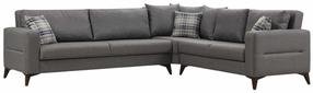 Kampinė sofa - lova Atelier Del Sofa Kristal 730MST1386, tamsiai pilka sp., 90 x 300 cm x 86 cm