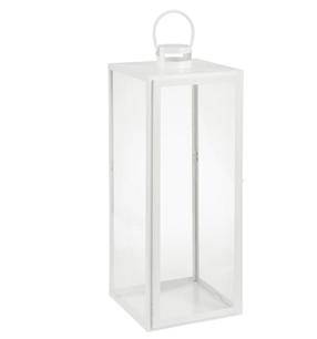 Laterna Cello, stikls/metāls, 70 cm, balta krās.
