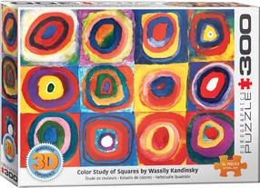 3D puzle Eurographics Color Study of Squares 6331-1323, 67.6 cm x 48.9 cm, 300 gab., daudzkrāsaina