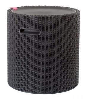 Садовый стол Keter Cool Stool, коричневый цв., 43.7 см x 43.7 см x 44.3 см