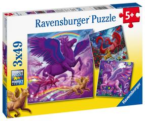 Пазл Ravensburger Mythical Grandeur 056781V, 21 см x 21 см, 147 шт., многоцветный