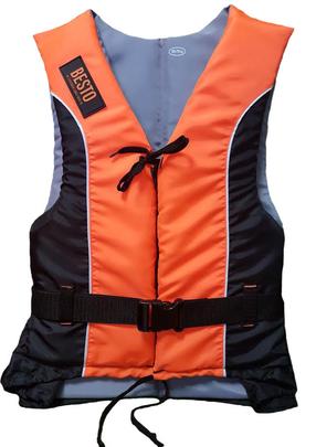 Gelbėjimosi liemenė suaugusiems Besto Dinghy 50N Zipper, juoda sp./oranžinė sp., XXL, 70 kg