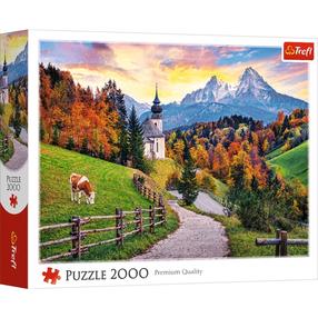 Dėlionė Trefl Bavarian Alps 27127, 68 cm x 96 cm, 2000 vnt., įvairių spalvų