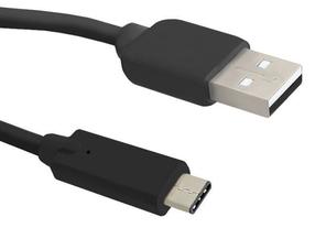 Kabelis Qoltec USB 3.1 C male, USB 2.0 A male, 0.12 m, melna krās.