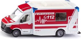  Rotaļu ātrās palīdzības automašīna Siku Mercedes Benz Sprinter Ambulance 2115, balta krās./sarkana krās.