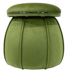 Pufas Kayoom Corin 125 COGDE-GRN, žalia sp./grafito sp., 51.5 cm x 51.5 cm x 55 cm